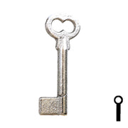 Uncut Key Blank | Barrel | 34B Flat Steel-Bit-Tubular-Key Ilco