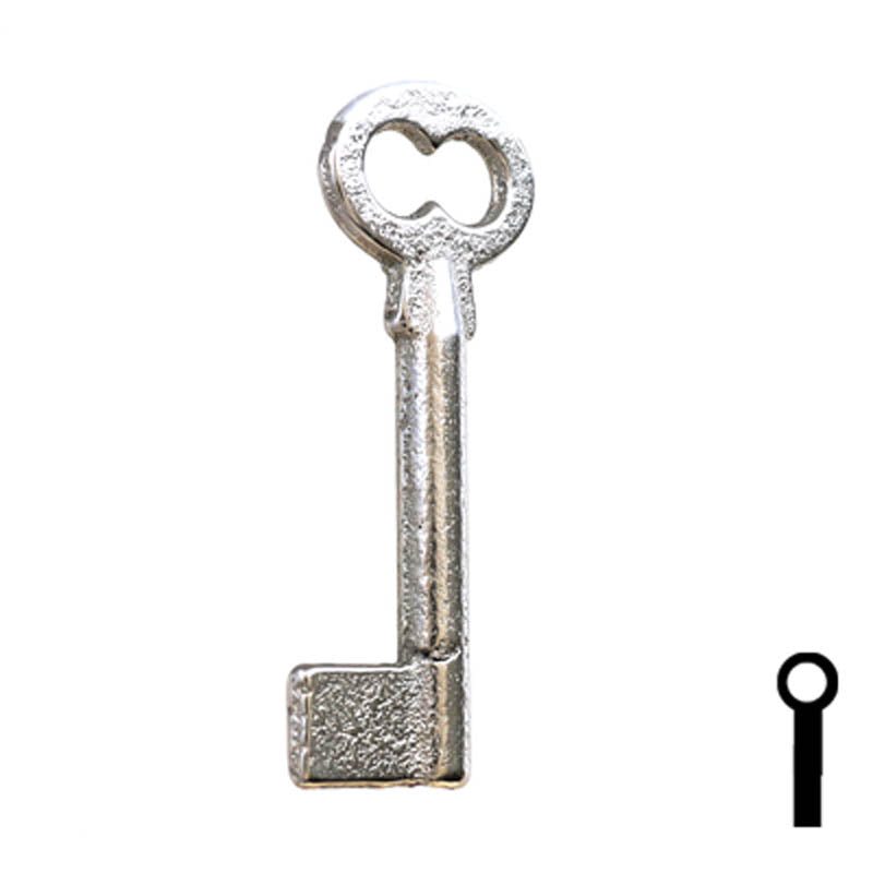 Uncut Key Blank | Barrel | 34B Flat Steel-Bit-Tubular-Key Ilco