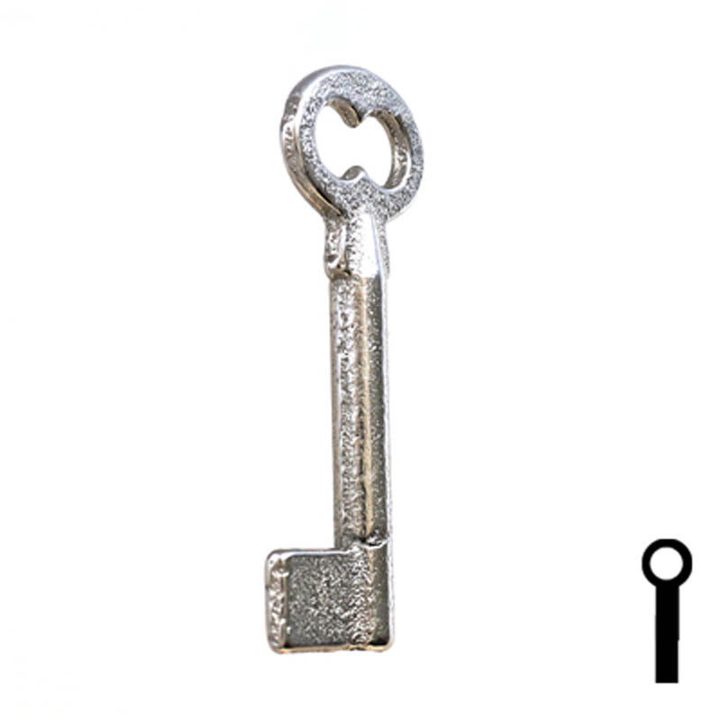 Uncut Key Blank | Barrel | 34B Flat Steel-Bit-Tubular-Key Ilco