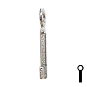 Uncut Key Blank | Barrel | 34B Flat Steel-Bit-Tubular-Key Ilco