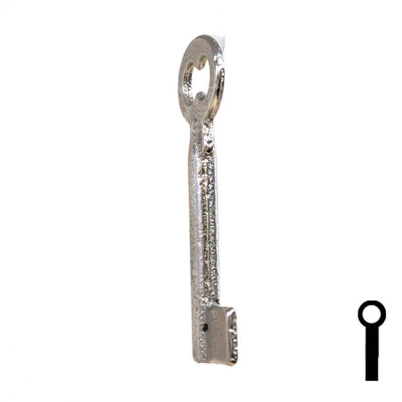 Uncut Key Blank | Barrel | 34B Flat Steel-Bit-Tubular-Key Ilco