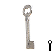 Uncut Key Blank | Barrel | 34B Flat Steel-Bit-Tubular-Key Ilco