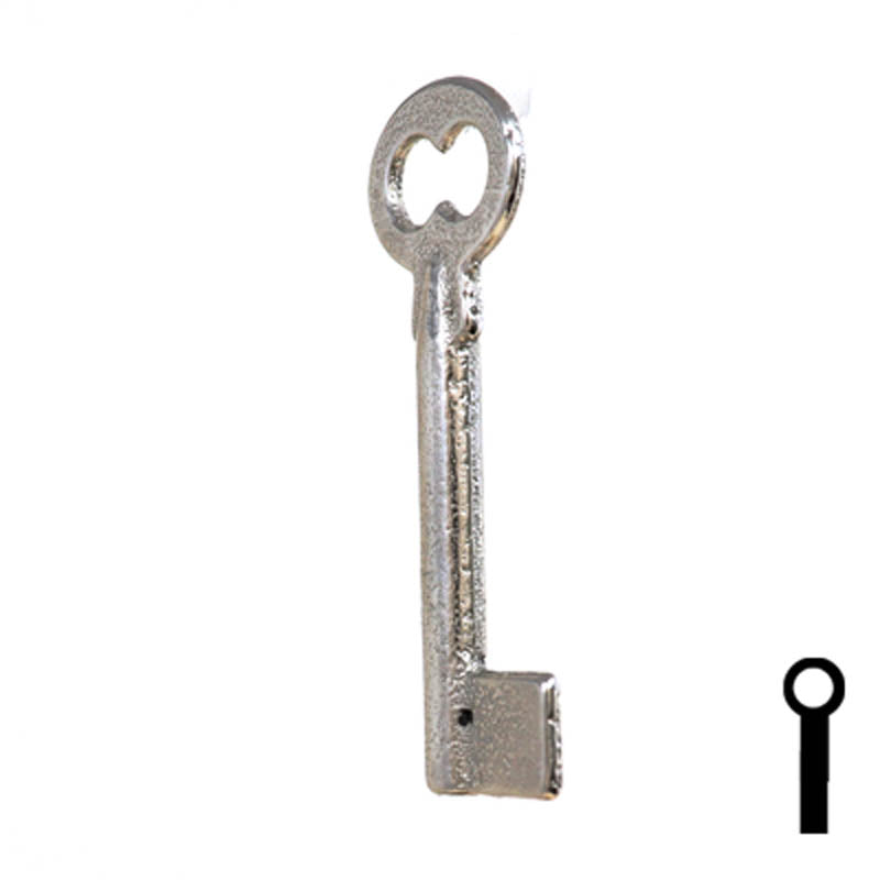 Uncut Key Blank | Barrel | 34B Flat Steel-Bit-Tubular-Key Ilco