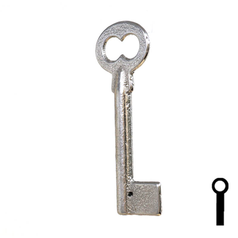 Uncut Key Blank | Barrel | 34B Flat Steel-Bit-Tubular-Key Ilco