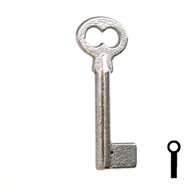 Uncut Key Blank | Barrel | 34B Flat Steel-Bit-Tubular-Key Ilco