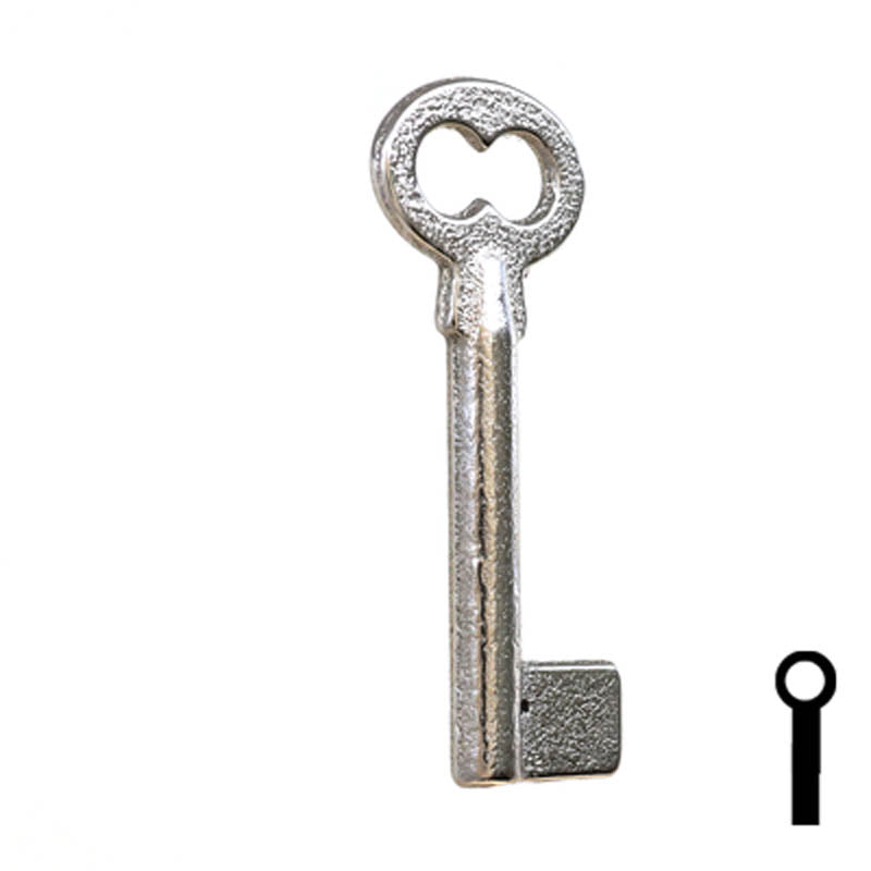 Uncut Key Blank | Barrel | 34B Flat Steel-Bit-Tubular-Key Ilco