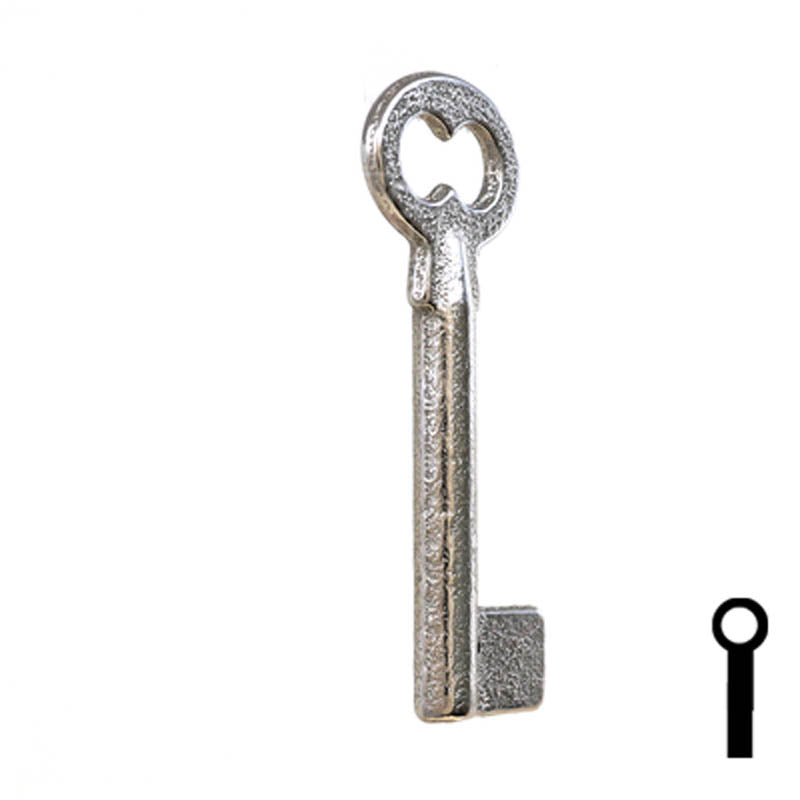 Uncut Key Blank | Barrel | 34B Flat Steel-Bit-Tubular-Key Ilco