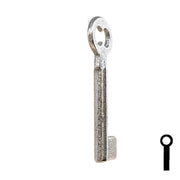 Uncut Key Blank | Barrel | 34B Flat Steel-Bit-Tubular-Key Ilco