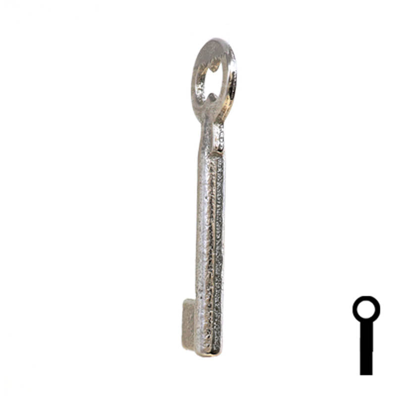 Uncut Key Blank | Barrel | 34B Flat Steel-Bit-Tubular-Key Ilco