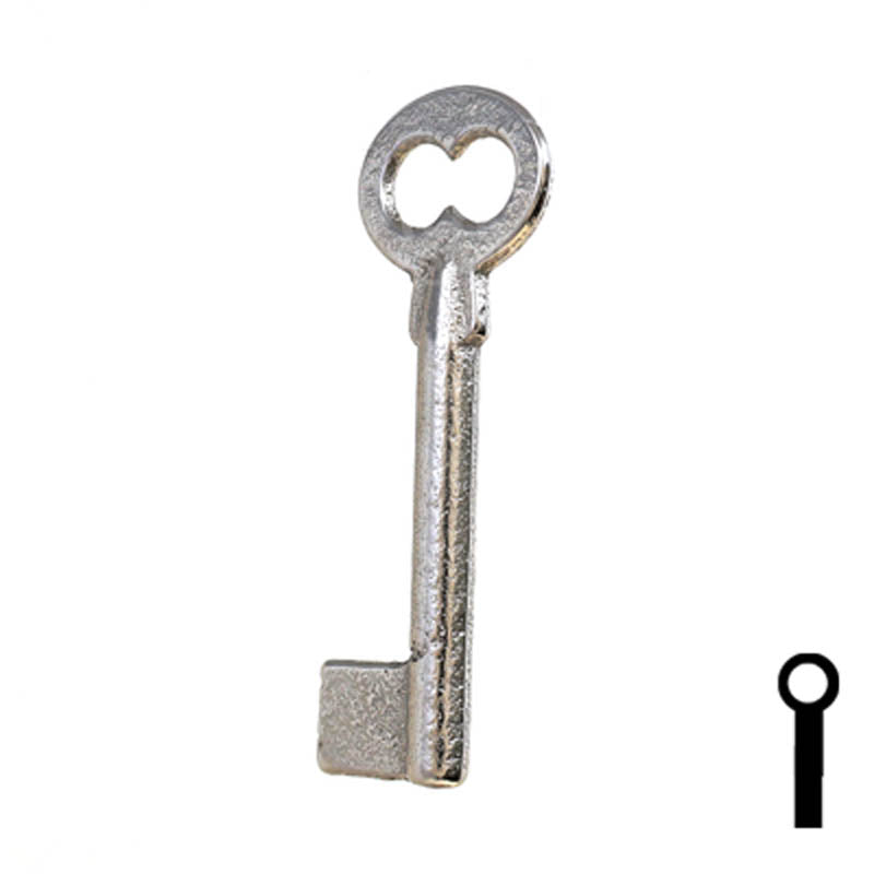 Uncut Key Blank | Barrel | 34B Flat Steel-Bit-Tubular-Key Ilco