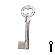 Uncut Key Blank | Barrel | 34B Flat Steel-Bit-Tubular-Key Ilco