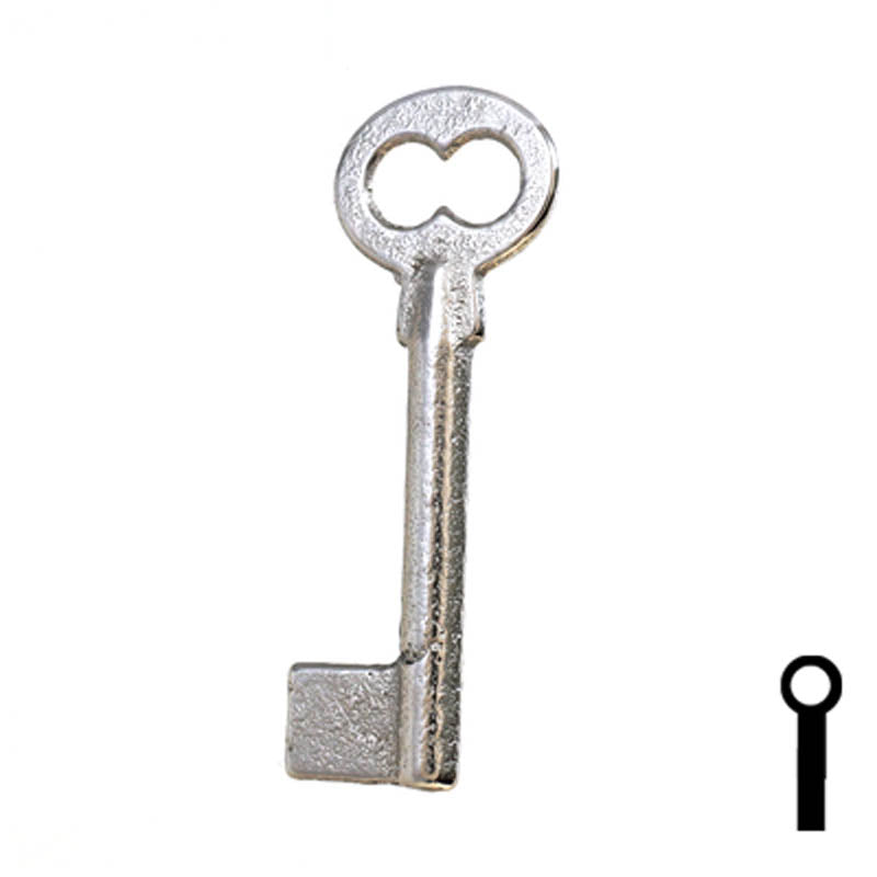 Uncut Key Blank | Barrel | 34B Flat Steel-Bit-Tubular-Key Ilco
