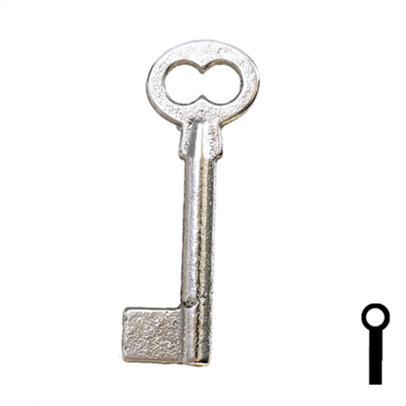 Uncut Key Blank | Barrel | 34B Flat Steel-Bit-Tubular-Key Ilco