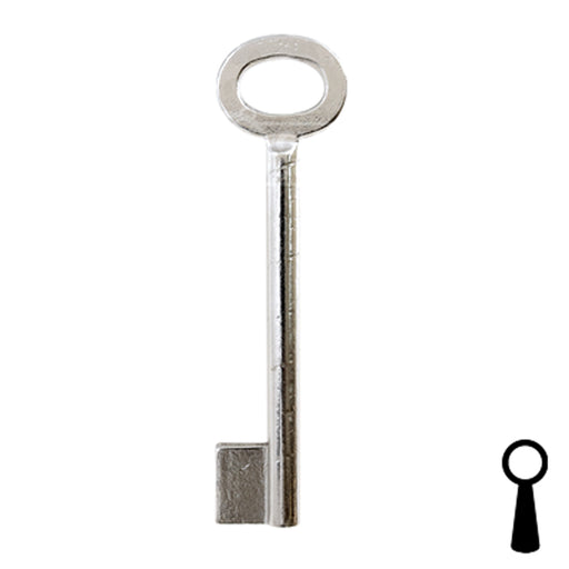 Uncut Key Blank | Barrel | BD141 Flat Steel-Bit-Tubular-Key Framon Manufacturing Company, Inc