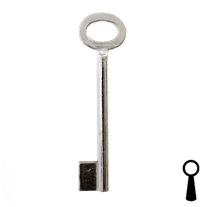 Uncut Key Blank | Barrel | BD141 Flat Steel-Bit-Tubular-Key Framon Manufacturing Company, Inc