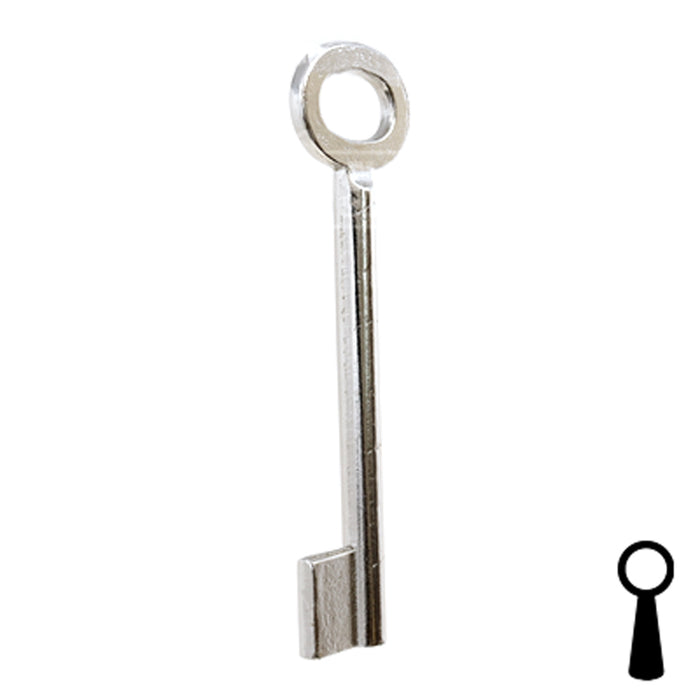 Uncut Key Blank | Barrel | BD141 Flat Steel-Bit-Tubular-Key Framon Manufacturing Company, Inc