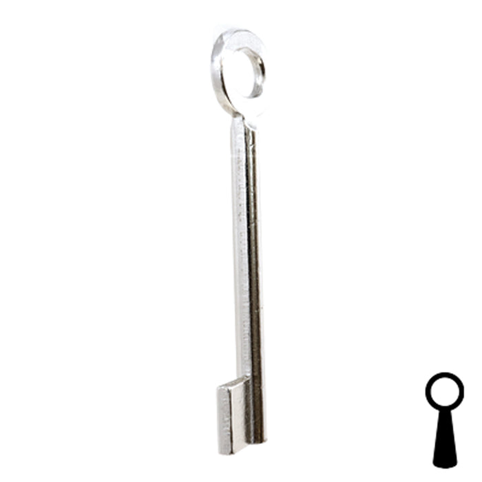 Uncut Key Blank | Barrel | BD141 Flat Steel-Bit-Tubular-Key Framon Manufacturing Company, Inc