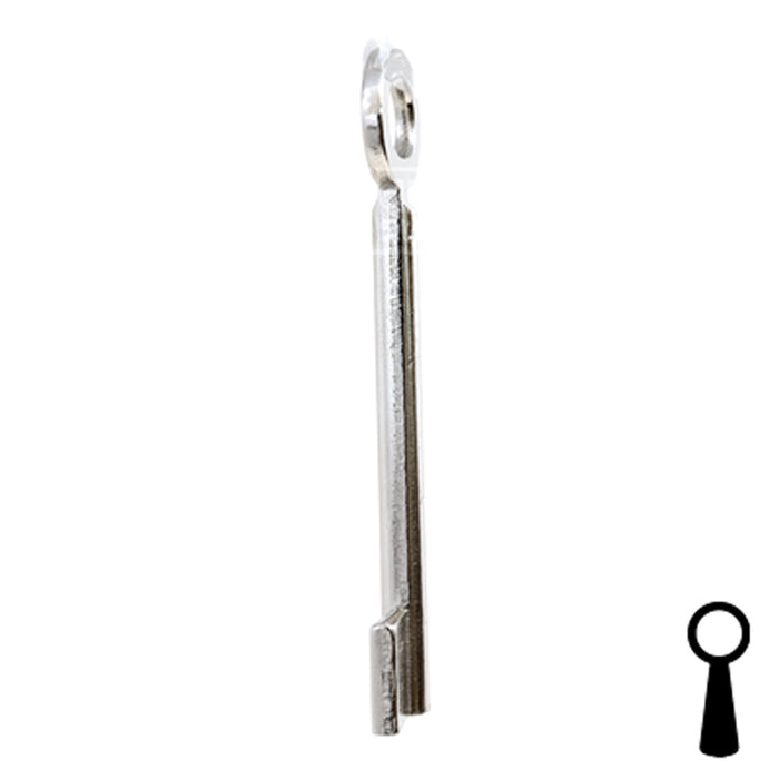 Uncut Key Blank | Barrel | BD141 Flat Steel-Bit-Tubular-Key Framon Manufacturing Company, Inc