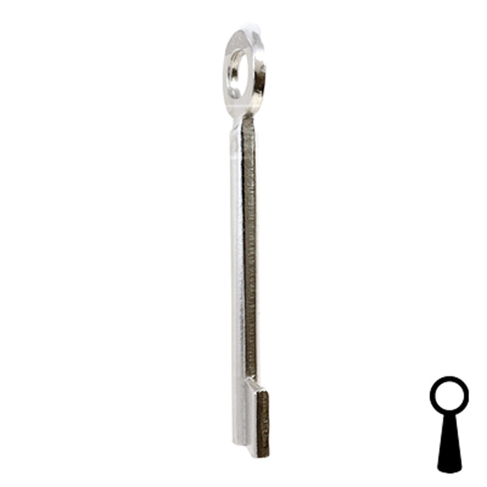 Uncut Key Blank | Barrel | BD141 Flat Steel-Bit-Tubular-Key Framon Manufacturing Company, Inc