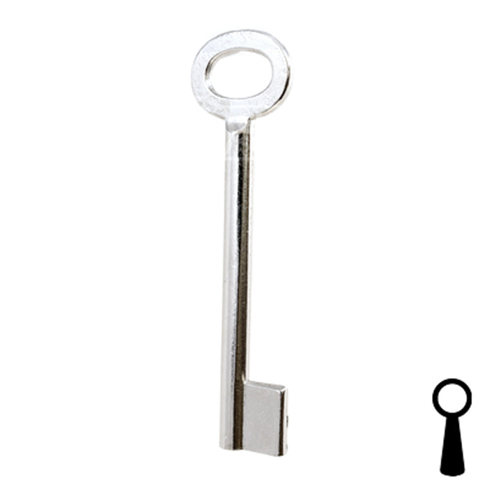 Uncut Key Blank | Barrel | BD141 Flat Steel-Bit-Tubular-Key Framon Manufacturing Company, Inc