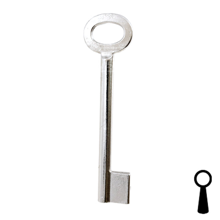 Uncut Key Blank | Barrel | BD141 Flat Steel-Bit-Tubular-Key Framon Manufacturing Company, Inc