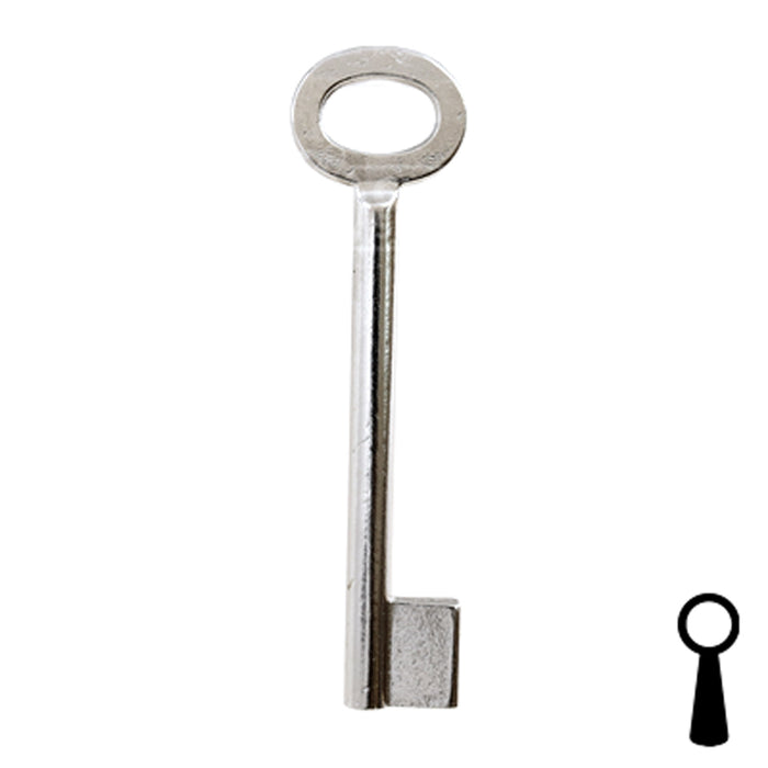 Uncut Key Blank | Barrel | BD141 Flat Steel-Bit-Tubular-Key Framon Manufacturing Company, Inc