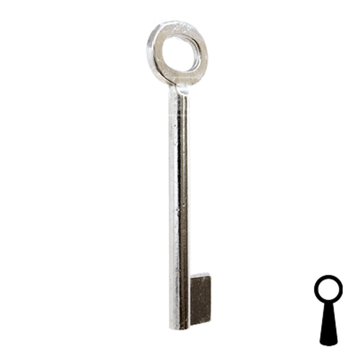 Uncut Key Blank | Barrel | BD141 Flat Steel-Bit-Tubular-Key Framon Manufacturing Company, Inc