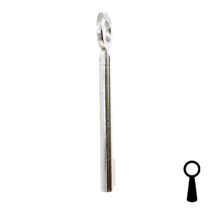 Uncut Key Blank | Barrel | BD141 Flat Steel-Bit-Tubular-Key Framon Manufacturing Company, Inc