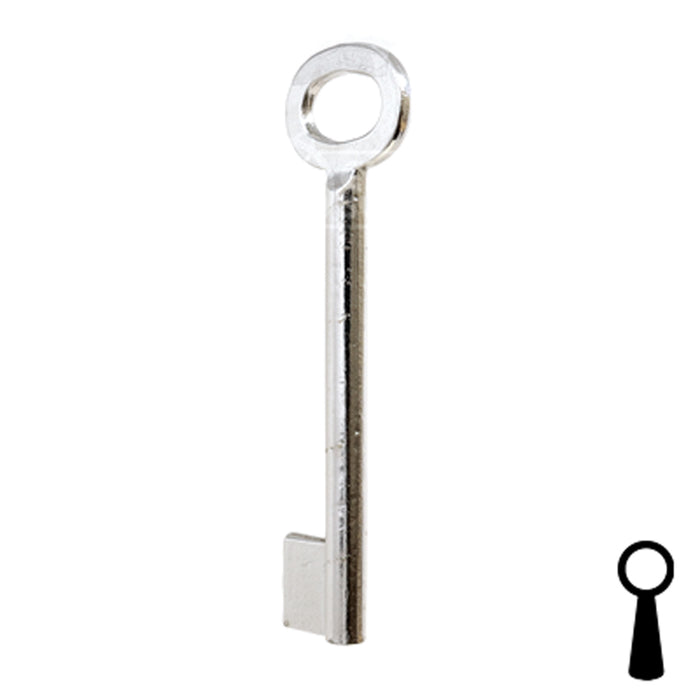 Uncut Key Blank | Barrel | BD141 Flat Steel-Bit-Tubular-Key Framon Manufacturing Company, Inc