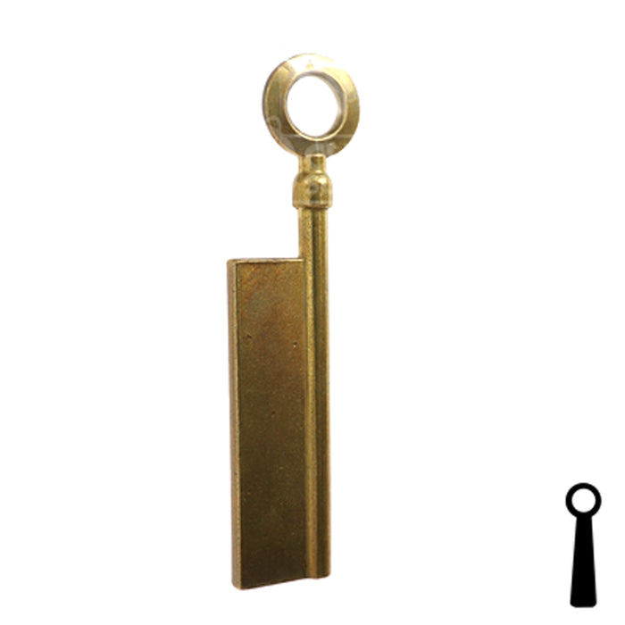 Uncut Key Blank | Barrel | BD172 Flat Steel-Bit-Tubular-Key Framon Manufacturing Company, Inc