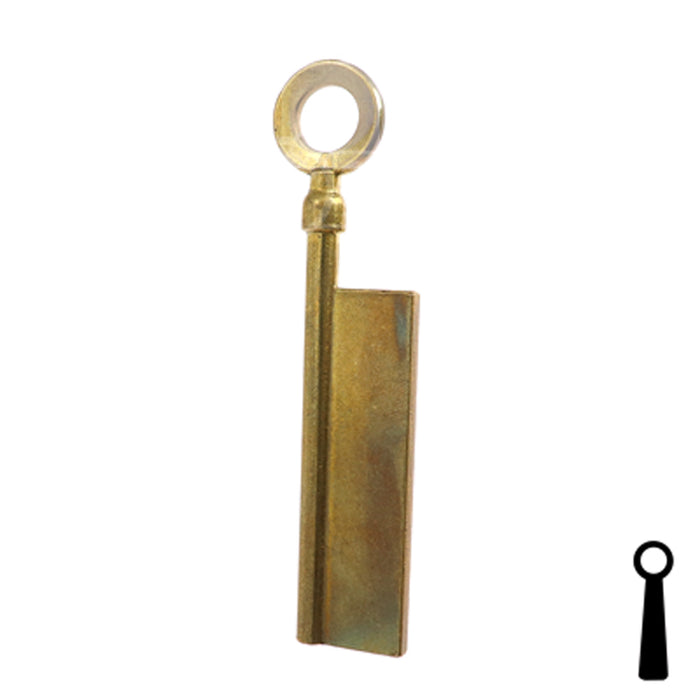 Uncut Key Blank | Barrel | BD172 Flat Steel-Bit-Tubular-Key Framon Manufacturing Company, Inc