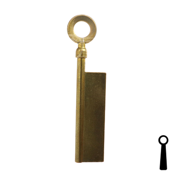 Uncut Key Blank | Barrel | BD172 Flat Steel-Bit-Tubular-Key Framon Manufacturing Company, Inc