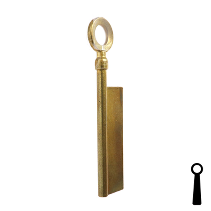 Uncut Key Blank | Barrel | BD172 Flat Steel-Bit-Tubular-Key Framon Manufacturing Company, Inc