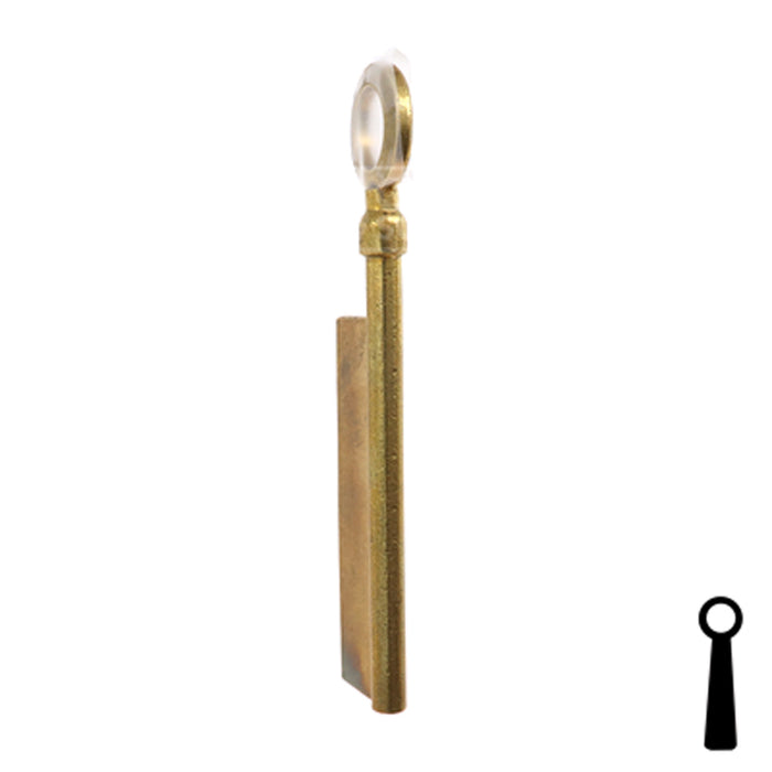 Uncut Key Blank | Barrel | BD172 Flat Steel-Bit-Tubular-Key Framon Manufacturing Company, Inc