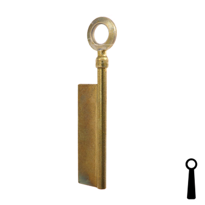 Uncut Key Blank | Barrel | BD172 Flat Steel-Bit-Tubular-Key Framon Manufacturing Company, Inc