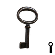 Uncut Key Blank | Barrel Key | 3F-2830 Flat Steel-Bit-Tubular-Key Ilco