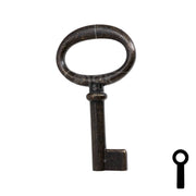 Uncut Key Blank | Barrel Key | 3F-2830 Flat Steel-Bit-Tubular-Key Ilco
