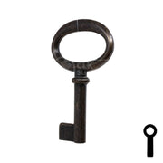 Uncut Key Blank | Barrel Key | 3F-2830 Flat Steel-Bit-Tubular-Key Ilco