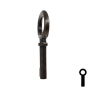 Uncut Key Blank | Barrel Key | 3F-2830 Flat Steel-Bit-Tubular-Key Ilco