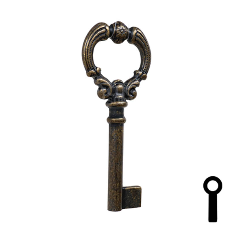 Uncut Key Blank | Barrel Key | 3F-4935 Flat Steel-Bit-Tubular-Key Ilco