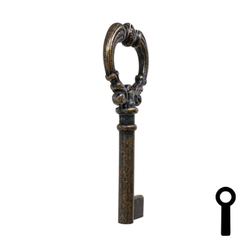 Uncut Key Blank | Barrel Key | 3F-4935 Flat Steel-Bit-Tubular-Key Ilco