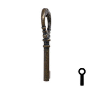 Uncut Key Blank | Barrel Key | 3F-4935 Flat Steel-Bit-Tubular-Key Ilco