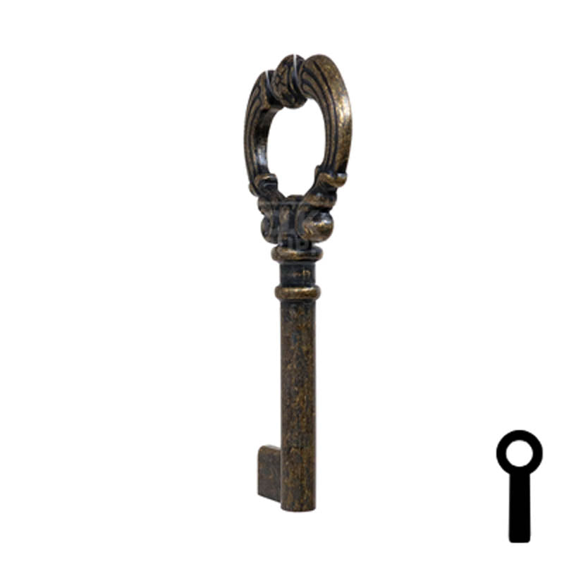 Uncut Key Blank | Barrel Key | 3F-4935 Flat Steel-Bit-Tubular-Key Ilco