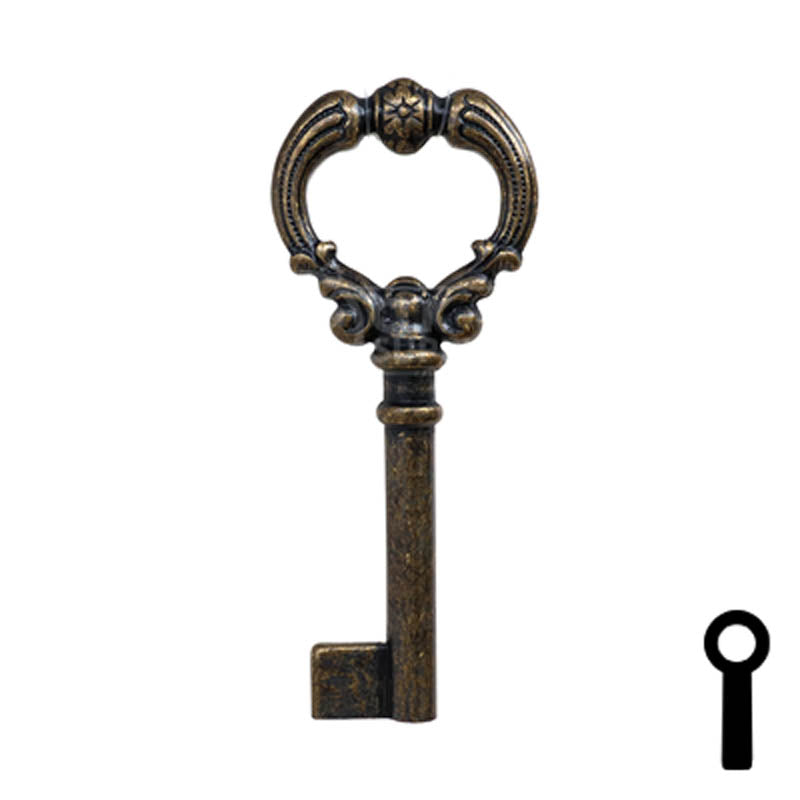 Uncut Key Blank | Barrel Key | 3F-4935 Flat Steel-Bit-Tubular-Key Ilco