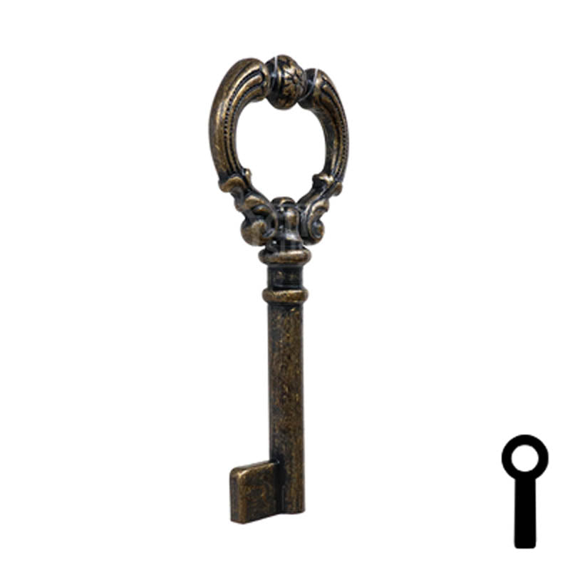 Uncut Key Blank | Barrel Key | 3F-4935 Flat Steel-Bit-Tubular-Key Ilco