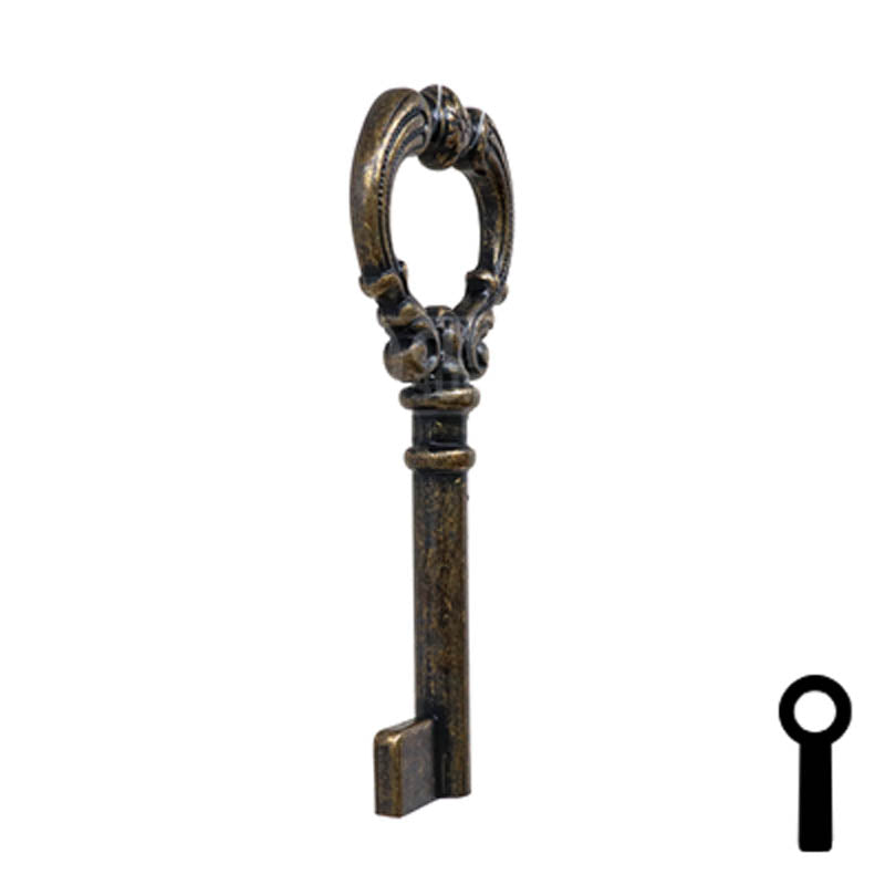 Uncut Key Blank | Barrel Key | 3F-4935 Flat Steel-Bit-Tubular-Key Ilco