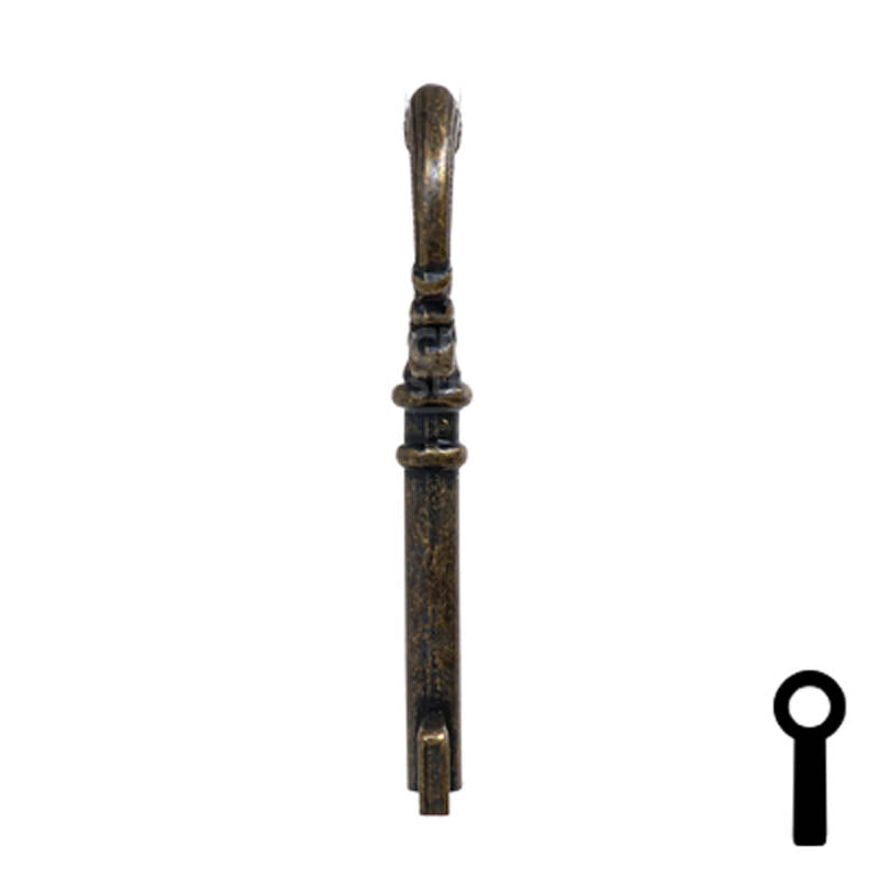 Uncut Key Blank | Barrel Key | 3F-4935 Flat Steel-Bit-Tubular-Key Ilco