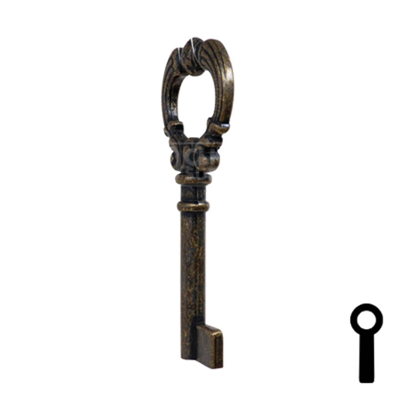 Uncut Key Blank | Barrel Key | 3F-4935 Flat Steel-Bit-Tubular-Key Ilco