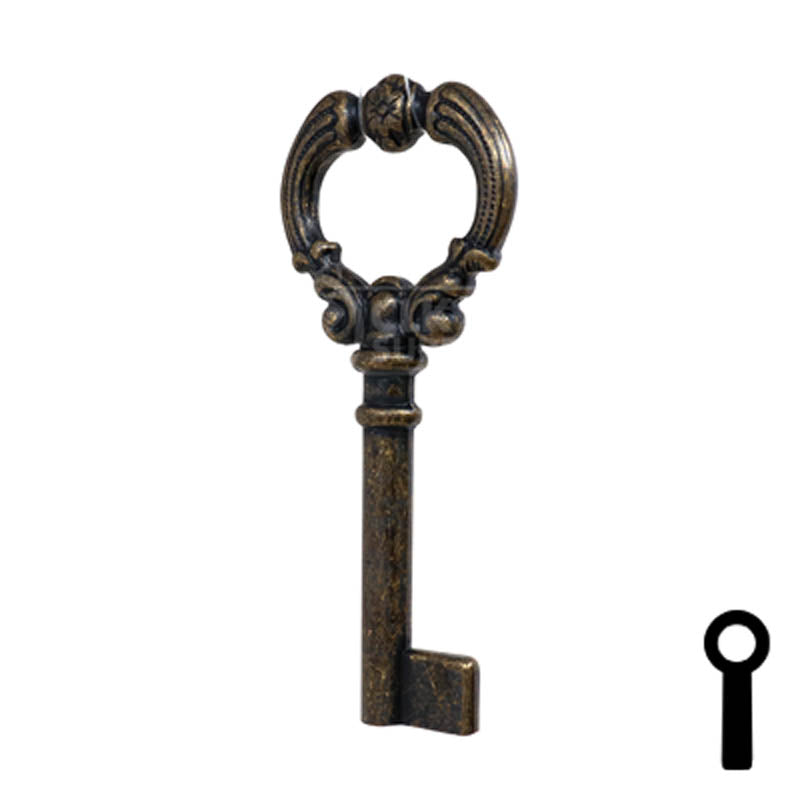 Uncut Key Blank | Barrel Key | 3F-4935 Flat Steel-Bit-Tubular-Key Ilco