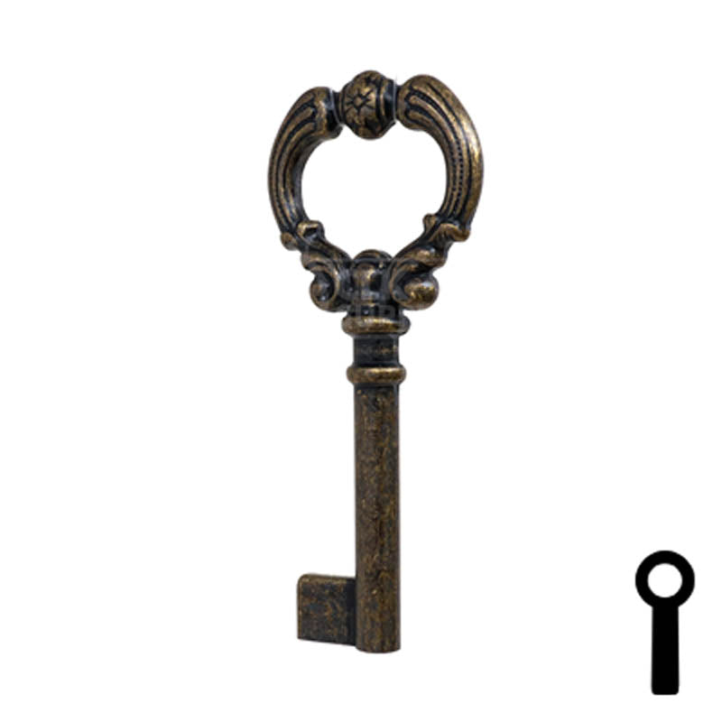 Uncut Key Blank | Barrel Key | 3F-4935 Flat Steel-Bit-Tubular-Key Ilco